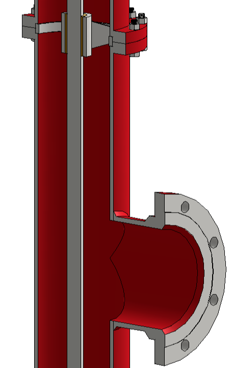 Flanged Product Lubricated Column Assemblies with Underground Discharges