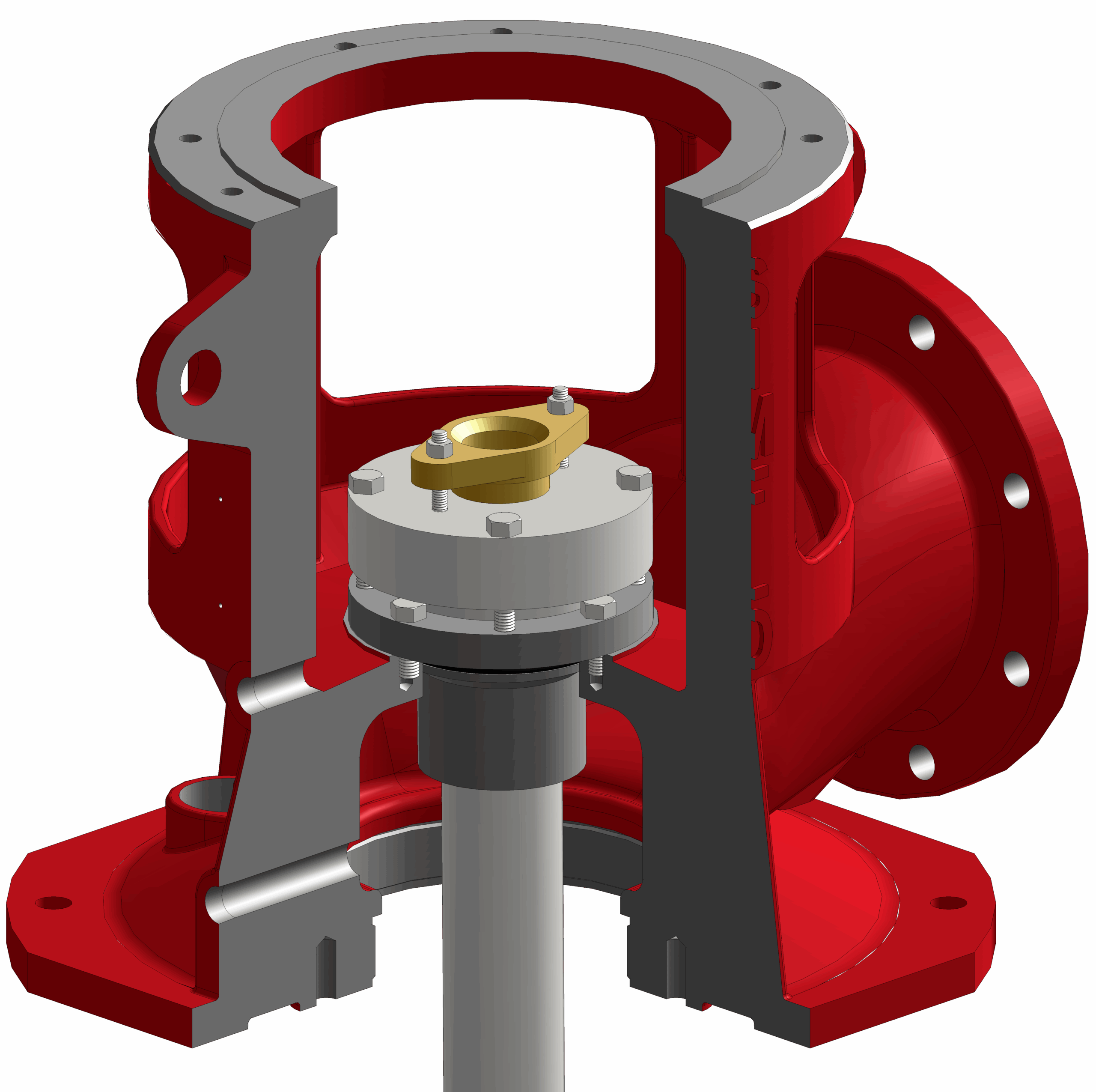 Water Flush Packing Gland Tension Nut Stretch Assemblies
