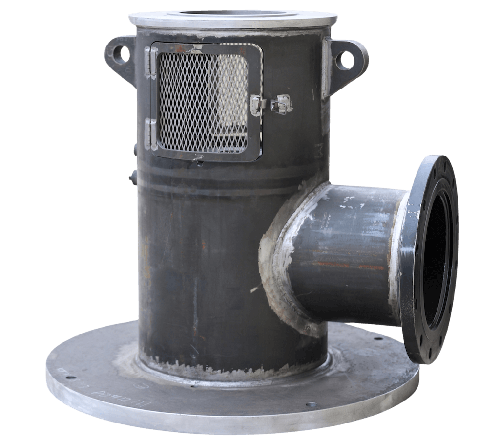 Fabricated L Discharge Heads