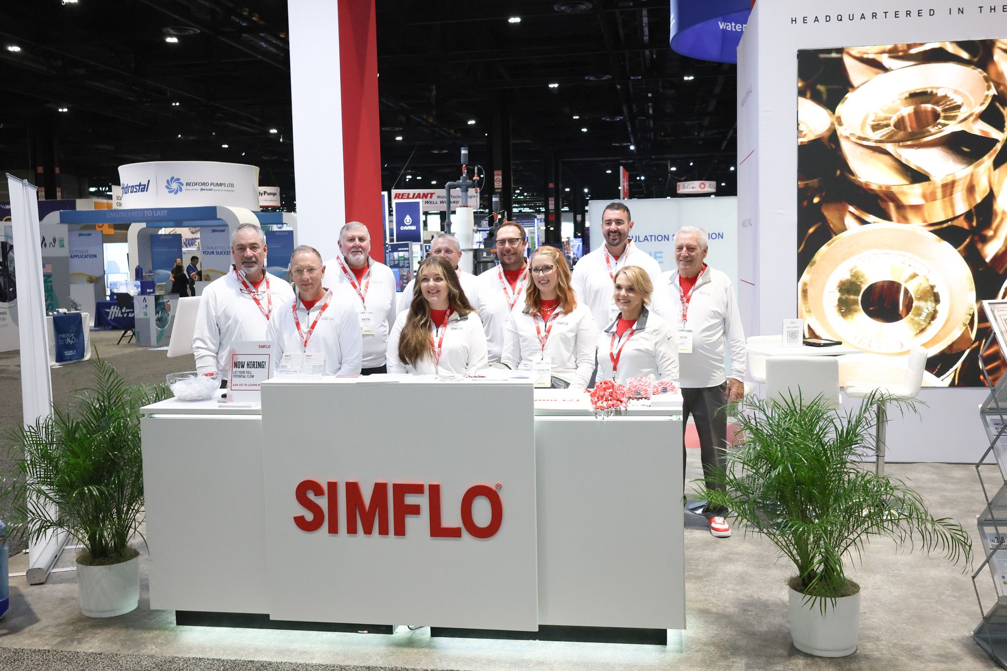 The SIMFLO team at their WEFTEC booth